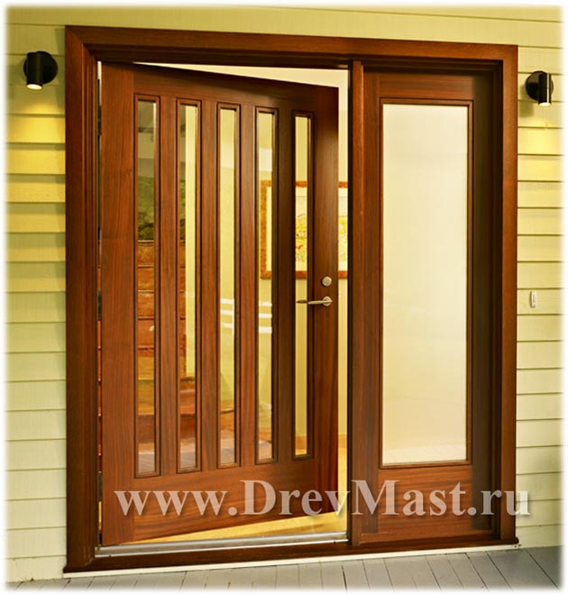 Современная деревянная ходная дверь